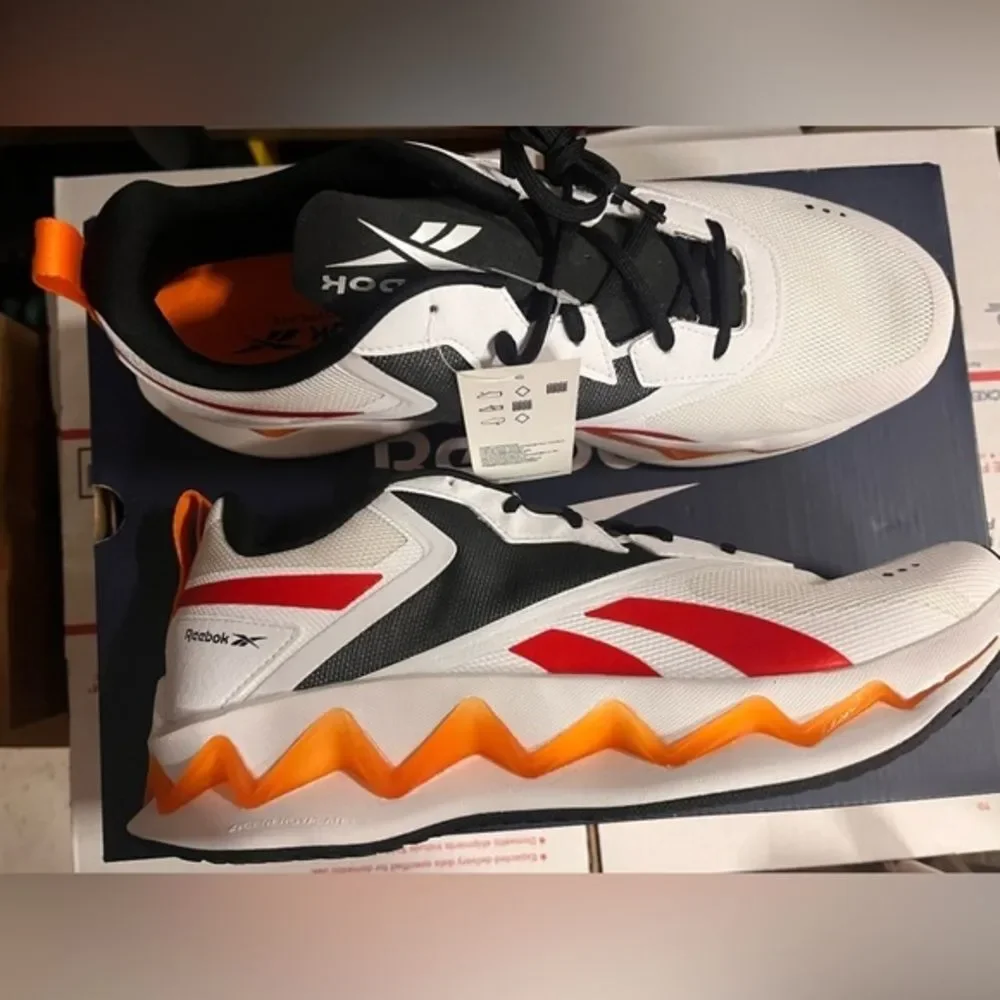 Reebok Men Zig Elusion Shoes EnergyCross Trainer ‎ Sneaker White Multi
